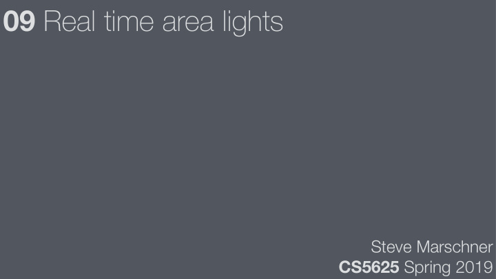 09 real time area lights