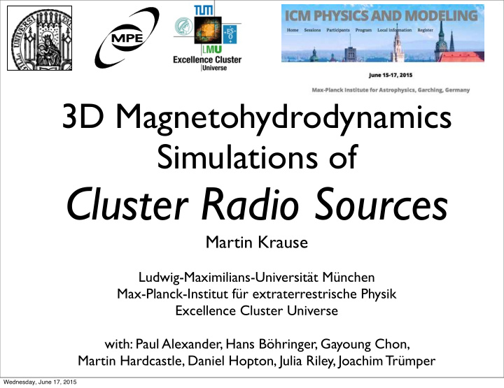 cluster radio sources
