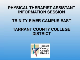TARRANT COUNTY COLLEGE  DISTRICT  LETTER TO THE APPLICANT    We at TCCD appreciate your interest