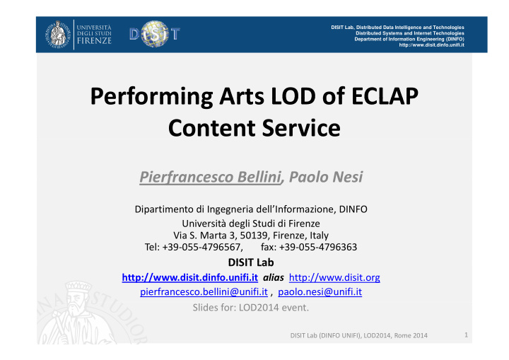 performing arts lod of eclap performing arts lod of eclap