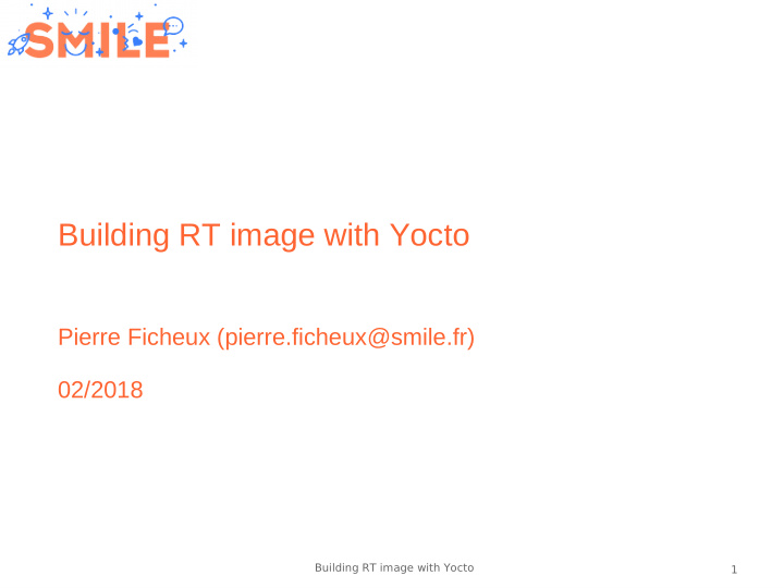 building rt image with yocto