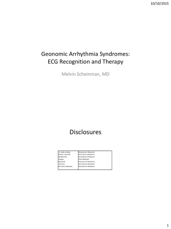 Disclosures  St. Jude medical  Honorarium Recipient  Boston scientific  Honorarium Recipient