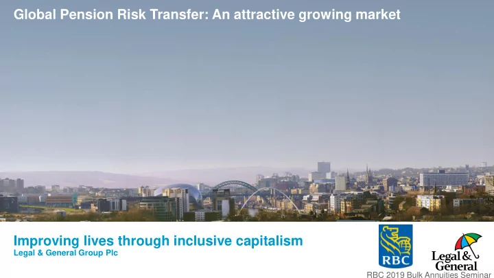 improving lives through inclusive capitalism legal