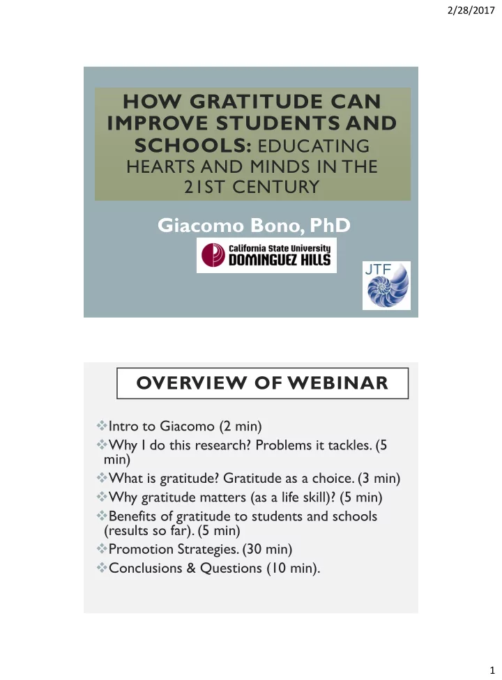 how gratitude can improve students and