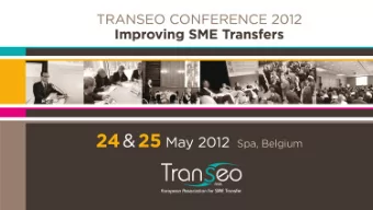 Plenary Session and Workshops Andr Douette - Member of the Board of the Federation of European