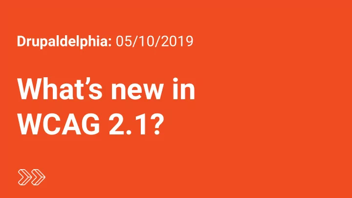 what s new in wcag 2 1 hi there