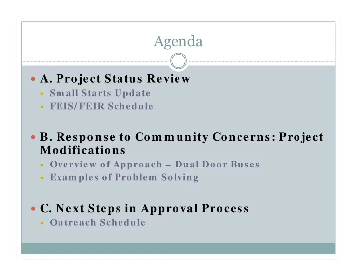 agenda