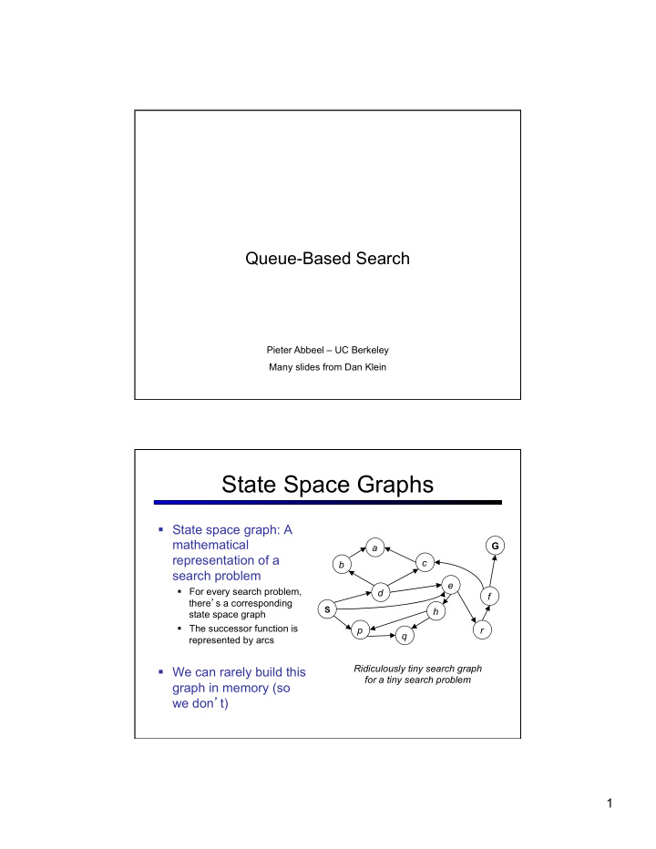 state space graphs