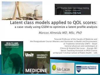 Marcos Almeida MD, MSc, PhD  Tenured Professor of the Faculty of Medicine and  the Postgraduate
