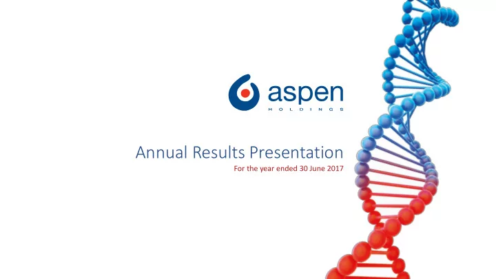 annual results presentation