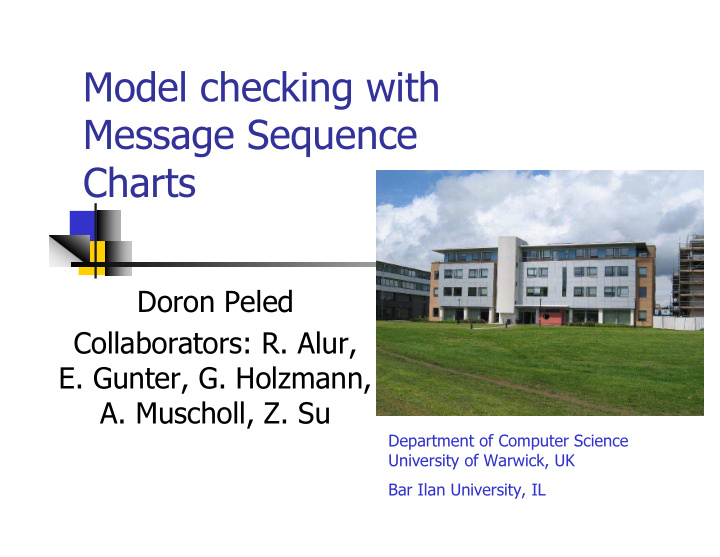 model checking with message sequence charts
