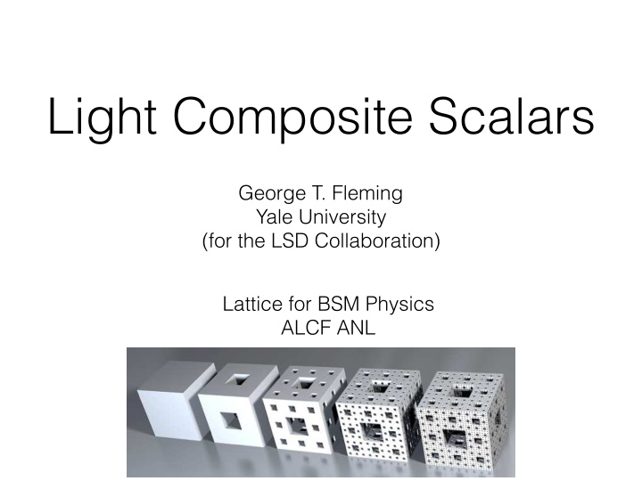 light composite scalars