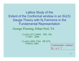 Lattice Study of the  Extent of the Conformal window in an SU(3) Gauge Theory with N f Fermions in