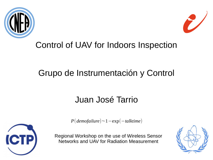 control of uav for indoors inspection grupo de