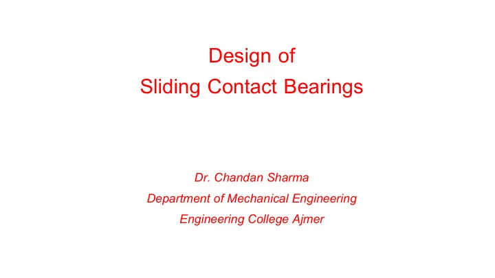 design of