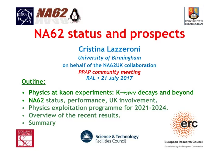 na62 status and prospects