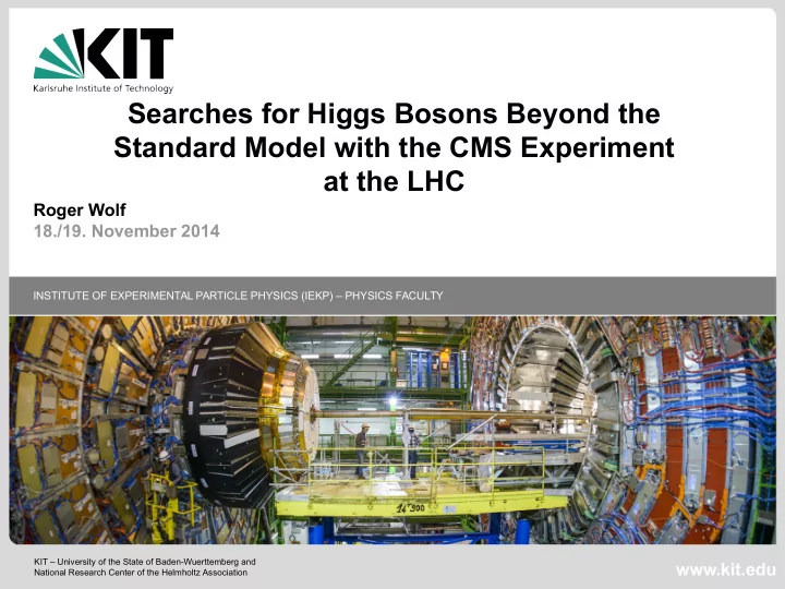 searches for higgs bosons beyond the standard model with