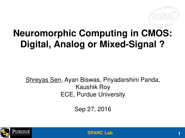 neuromorphic computing in cmos digital analog or mixed