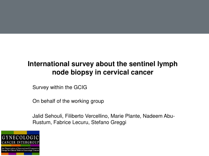 node biopsy in cervical cancer
