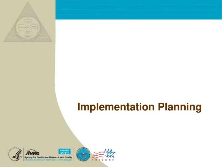 implementation planning