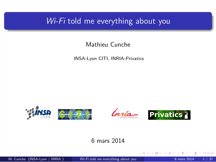 wi fi told me everything about you