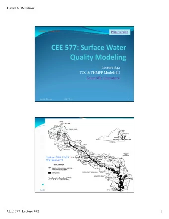 Chickahominy River  Speiran, 2000; USGS  WRIR#00-4175  Water Supply for Newport News, VA  David