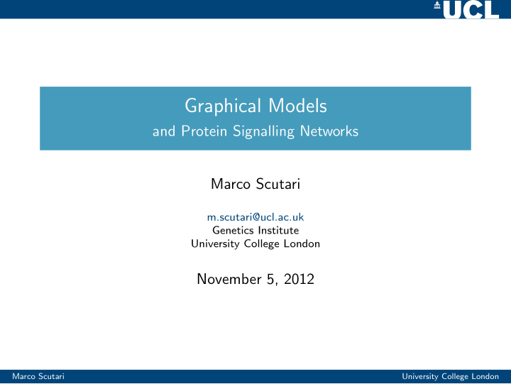 graphical models