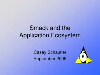 Application Ecosystem  Casey Schaufler  September 2009  Casey Schaufler  Trusted Solaris,