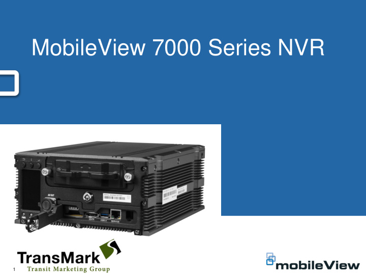 mobileview 7000 series nvr