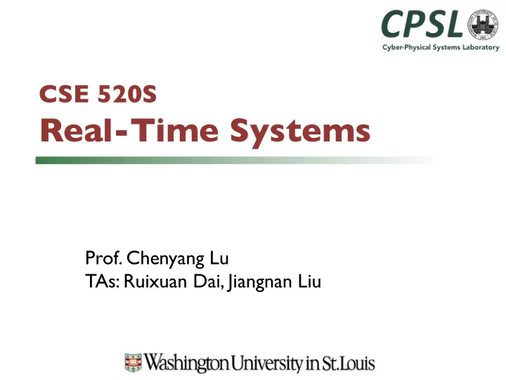 real time systems