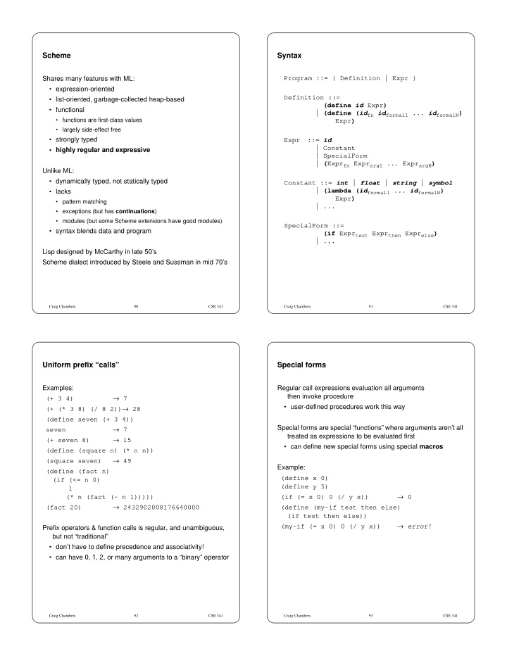 scheme syntax