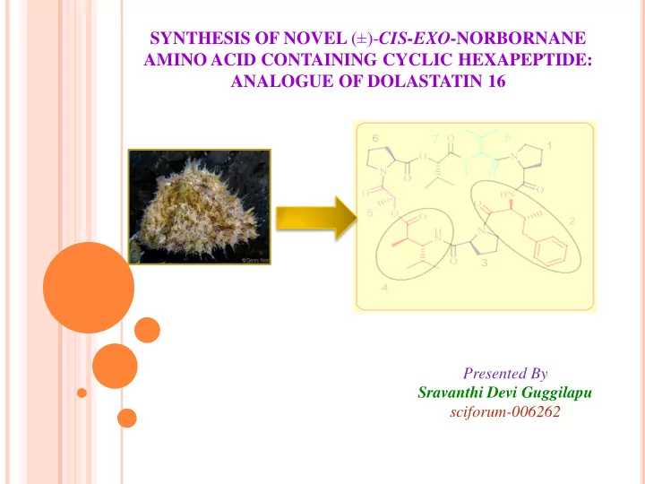 synthesis of novel cis exo norbornane