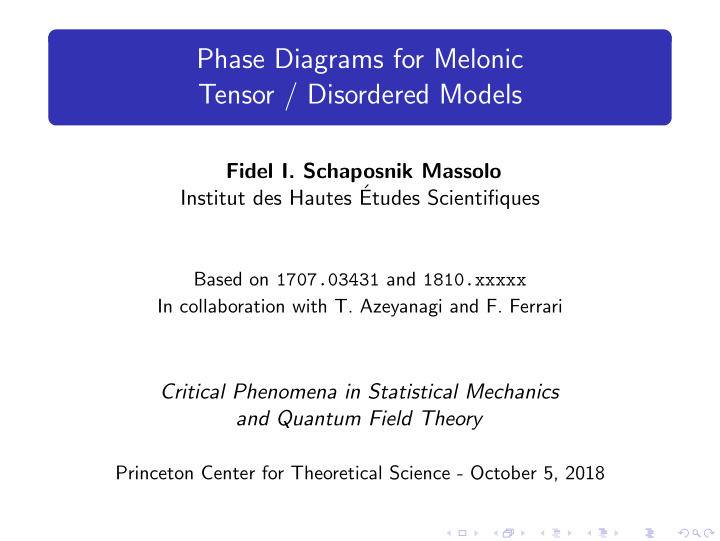 phase diagrams for melonic tensor disordered models