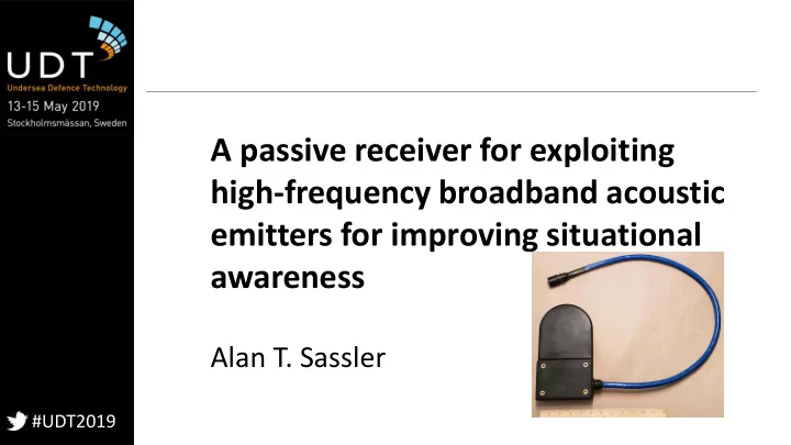high frequency broadband acoustic