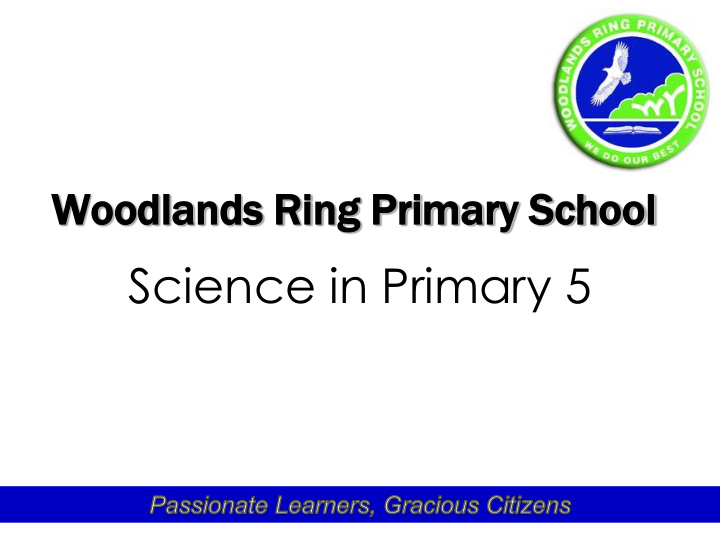 science in primary 5 cont ntents ents