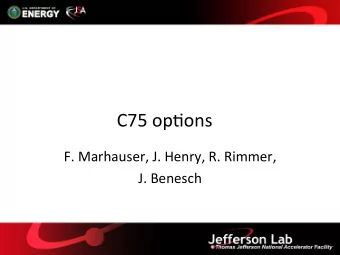 C75  op'ons    F.  Marhauser,  J.  Henry,  R.  Rimmer,      J.