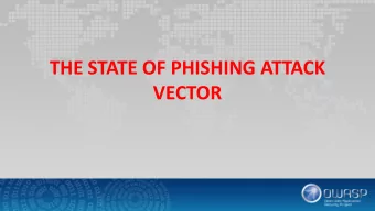 VECTOR  Table of Content  Bio  What phishing is?  Types of Phishing  Anatomy of