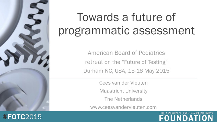 programmatic assessment