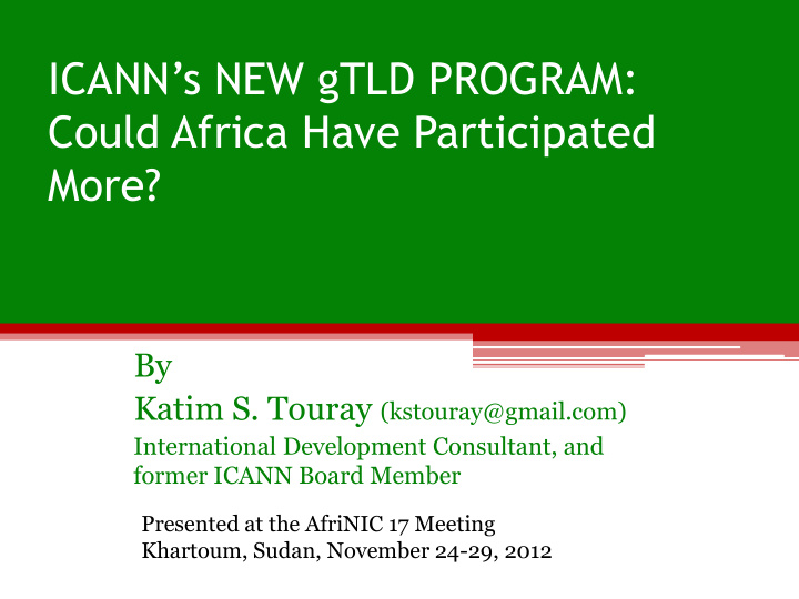 icann s new gtld program