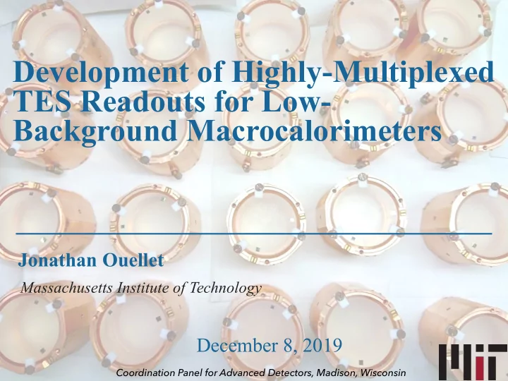 development of highly multiplexed tes readouts for low