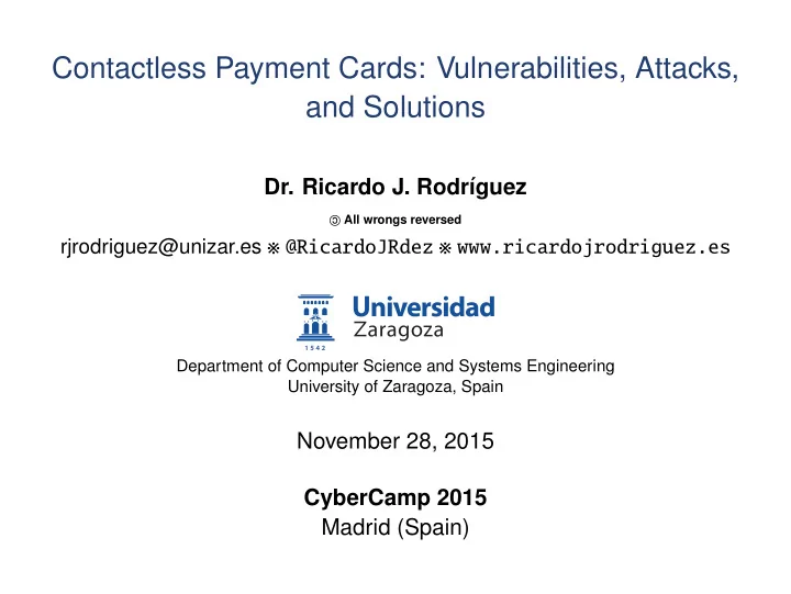 contactless payment cards vulnerabilities attacks and