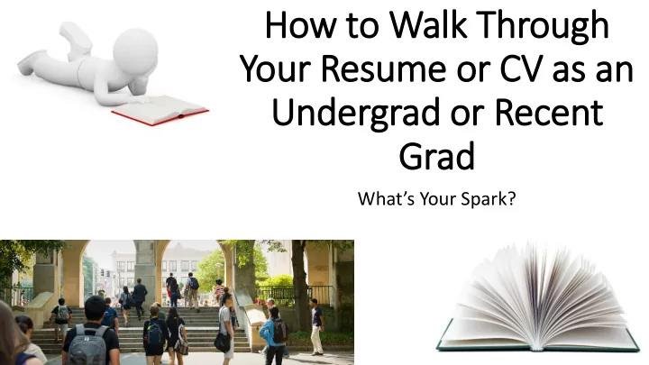 your resume or cv as an
