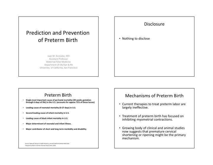 prediction and prevention