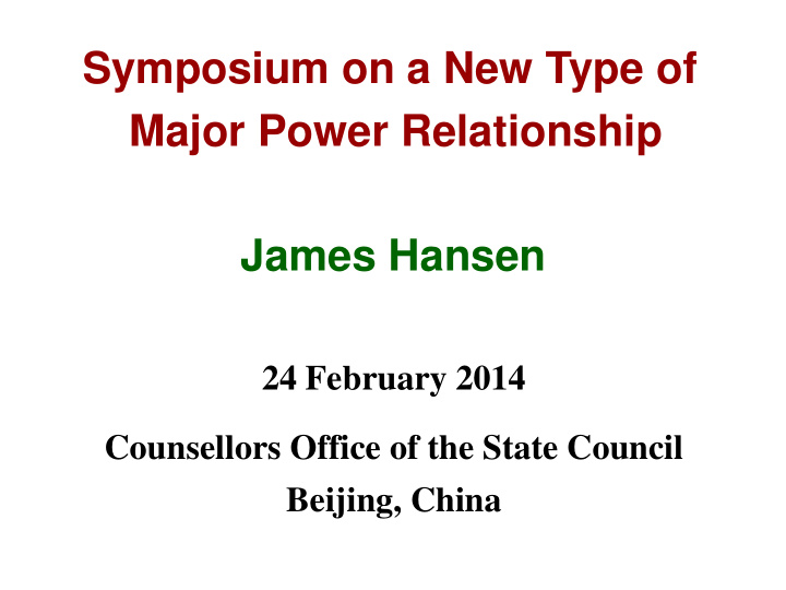 24 february 2014 counsellors office of the state council