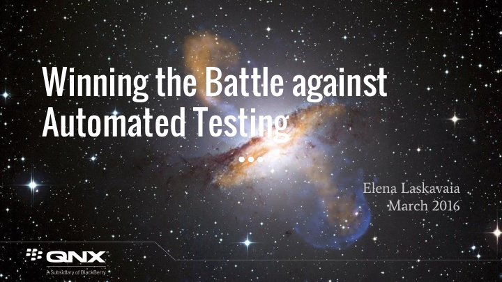 automated testing