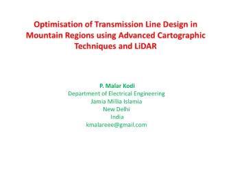 P. Malar Kodi  Department of Electrical Engineering  Jamia Millia Islamia  New Delhi  India