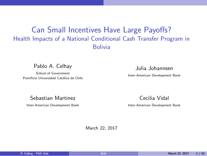 can small incentives have large payoffs