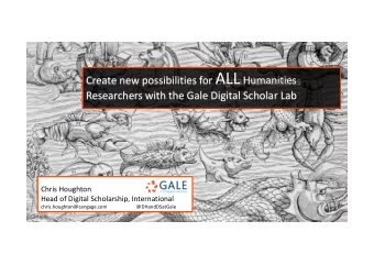 Collaborations and Partnerships: addressing the  big digital challenges together  Good Data since