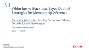 White-box vs Black-box: Bayes Optimal  Strategies for Membership Inference  Alexandre Sablayrolles,