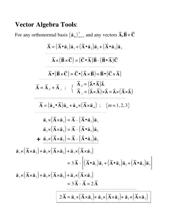 Assuming that such a vector exists, it would have to follow that: 2 $ &amp; &amp; a = a 1  &amp;